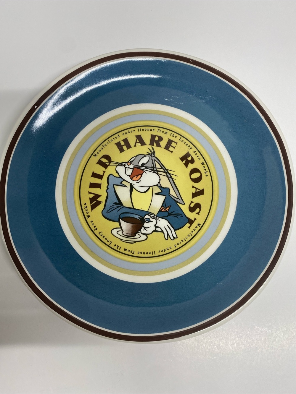 WARNER BROS. VINTAGE LOONEY JAVA WORKS CERAMIC PLATE.